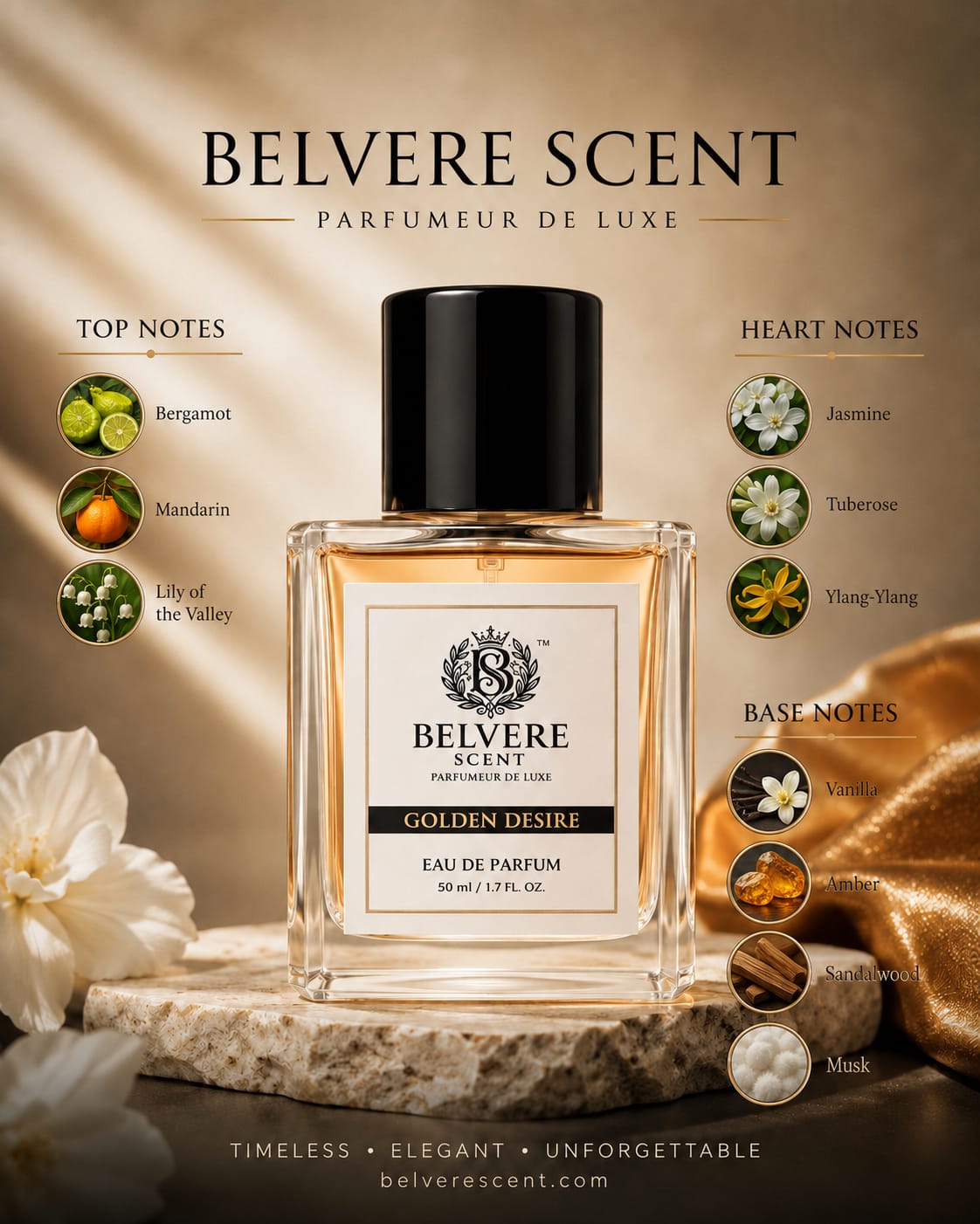 Golden Desire perfume by Belvere Scent